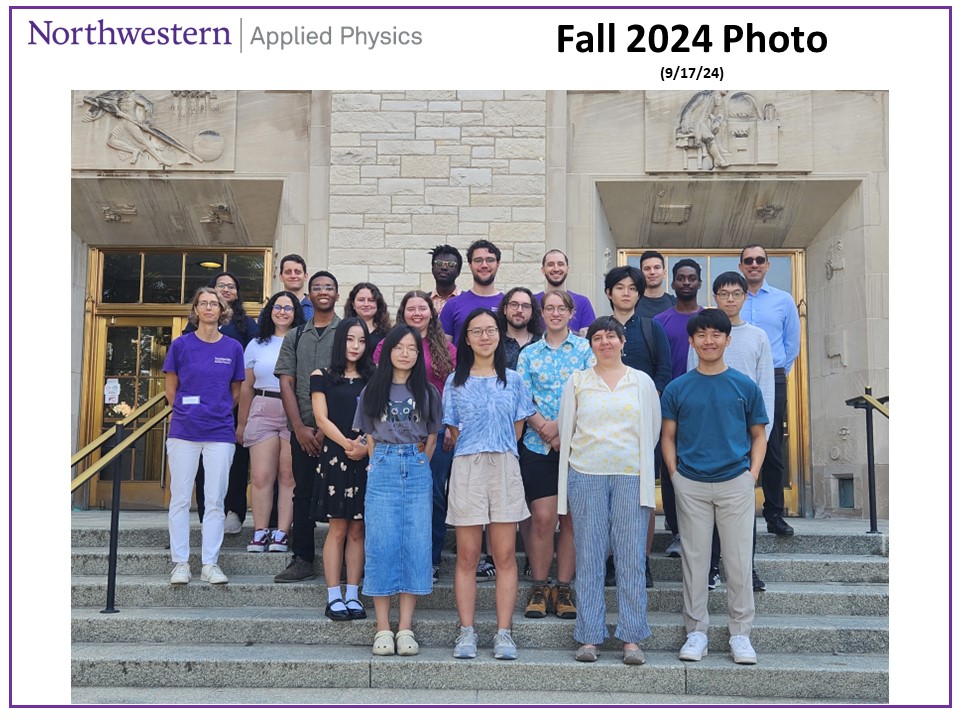 Applied Physics Fall 2024 Group photo